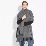 Free Shipping 2023 Winter Plaid Vintage Scarf Women Men Preppy Scarves Warm Pashmina Foulard Bufanda Male Mujer Thick Wrap Shawl