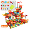 77-308PCS Marble Race Run Big Block Compatible City Building Blocks Funnel Slide Blocks DIY Big Bricks Toys For Children Gift