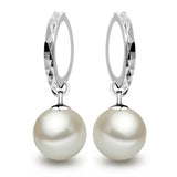 Classic Fashion 925-sterling-silver Earrings pendientes Pearl Drop Earrings For Women brincos de prata S-E27