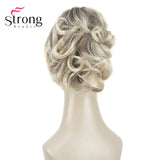 StrongBeauty Silver Short Natural Wave Ponytail Hair Extension With Claw Clip In Hairpiece COLOUR CHOICES