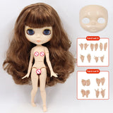 ICY DBS Blyth Doll Joint Body 30CM BJD Toy White Shiny Face and frosted Face with Extra Hands AB and Panel 1/6 DIY Fashion Doll