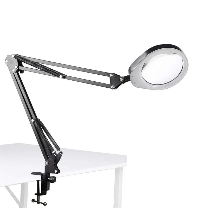 USB 10X or 10X20X Magnifier With LED Lamp Magnifying Glass 48 LED Table Lamp With Magnifier Foldable Reading Repairing Lamp