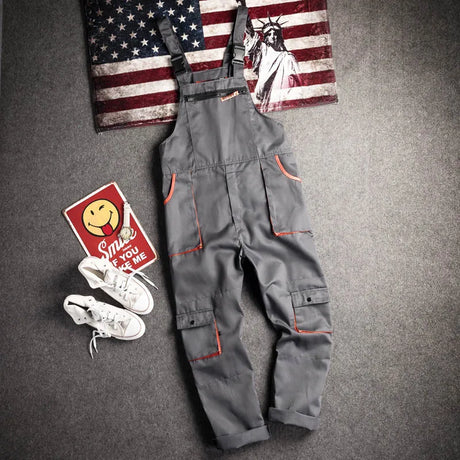 Work Overalls Uniforms Men‘s Working Coveralls Welding Suit Car Repairmen Workshop Jumpsuit Mechanic Uniforms Household Workwear