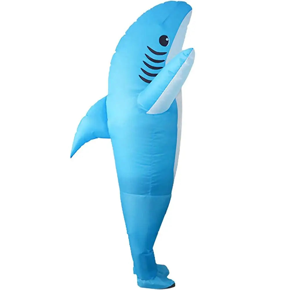 Inflatable Costume Shark Game Fancy Dress Party Jumpsuit Cosplay Outfit Prop Funny photography props Adult Toy