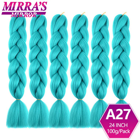 6 Bundles Jumbo Braiding Hair Extensions 24 Inch Synthetic Hair Braids for DIY Box Twist Crochet Hair Wholesale Drop Shipping