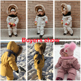 2pcs Set Children Winter Down Jacket and Jumpsuit for Baby Thicken Jacket for Girls Coat Warm Real Fur Collar Boys Snowsuit 0-4Y