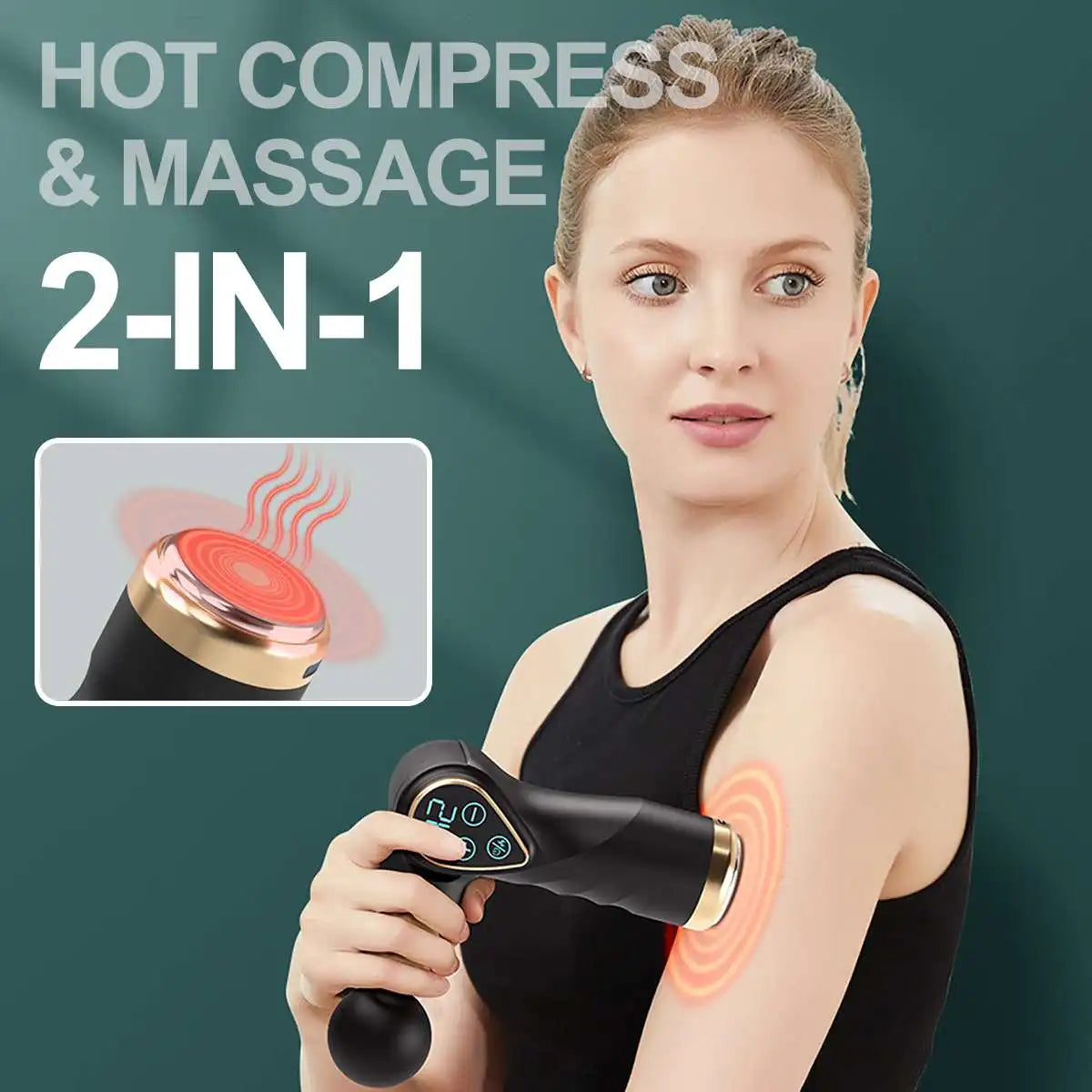 Youmay Massage Gun Deep Tissue Muscle Massager Pain Relief Fascia Gun Percussion Electric Body Neck Relaxation Massager 32Gears