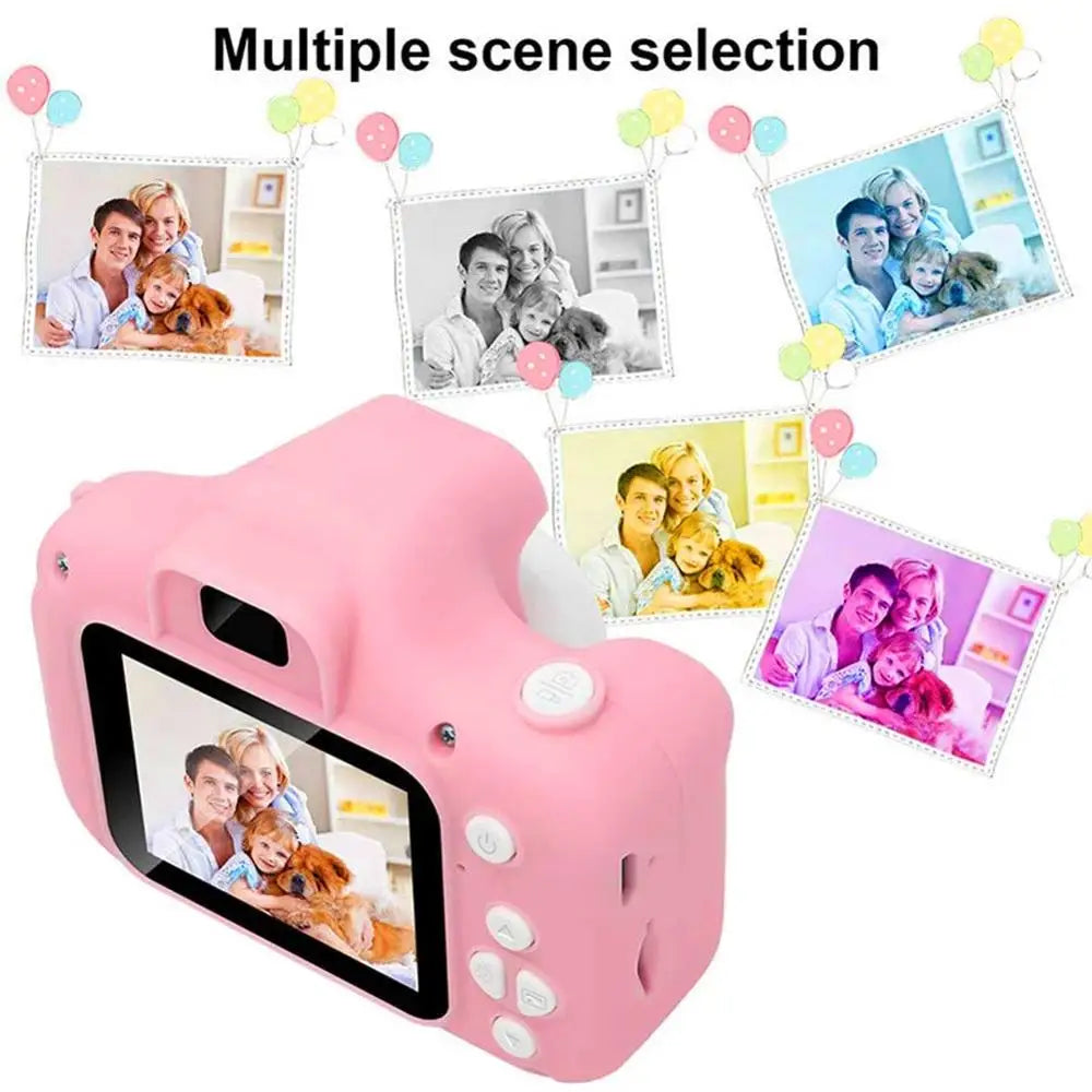 Cute Kids Mini Digital Photo 1080P Video Camera 2.0 Inch HD Screen Small Toy Camcorder Videocamera Micro Cam Children Best Gift