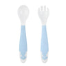 Baby Feeding Spoon+Fork Learn to eat Training Complementary Food Spoon Any Bend Tableware Twist Spoon Fork Free Storage Box