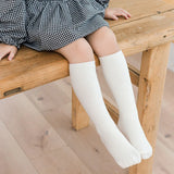 5 Pairs/Lot Baby Girls Knee High Socks Kids Soft Cotton Princess Socken Children Boys Long Sock Ruffle 2-8Years Leg Warmers