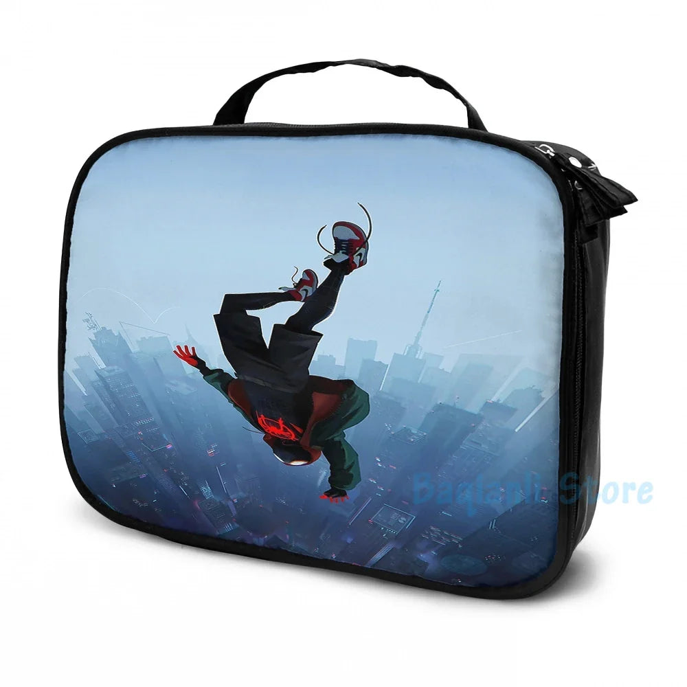 Funny Graphic print Miles Morales jump USB Charge Backpack Men School Bags Women Bag Travel Laptop bag