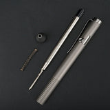 Portable Titanium Alloy Ballpoint Pen Writing Pen Equipment Tool for Outdoor Traveling Office Gift