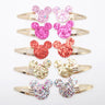 10pcs/lot Small Size Girls Hairclips Glitter Heart  Birthday Gift Baby Girls Hair Accessories Kids  Hair Clip For Children