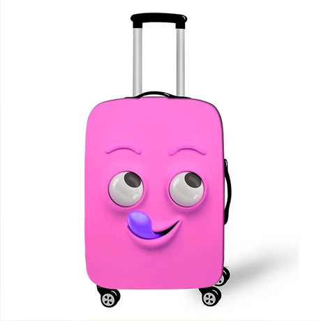 Funny Expression Luggage Cover Travel Elastic Dust Cover Protective Cover 18-32 Inches Luggage Case Suitcase Cover