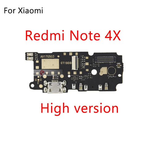 USB Charging Port Board Flex Cable Connector with microphone For Xiaomi Redmi Note 2 3 4 5 Plus Pro 5A 6 Pro 4x 4A 6A