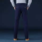 2024 New Korean Men Casual Pants Stretch Slim Fit Trousers High Quality Straight Stretch Pants Men