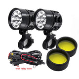 2x 12000lm 6000K Led Motorcycle bike Headlight bulb Waterproof Driving Spot Fog Lights External MOTO DRL Accessories bulb 12V