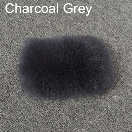 Winter Fashion Elastic Headband Fox Fur Headwear Racccoon Fur Women's Fluffy Real Fur Band S8300