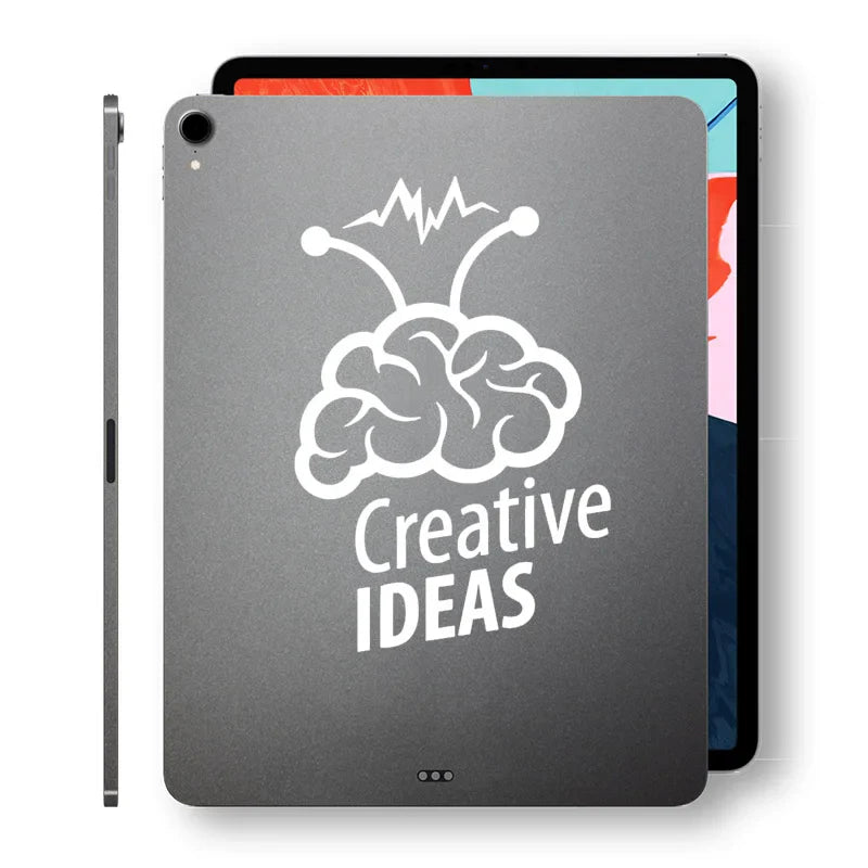 Creative Ideas Brain Laptop Sticker for iPad Decal Air 9.7 Pro Mini 7.9 Inch Tablet Skin Kindle Notebook Vinyl Black Silhouette