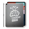 Creative Ideas Brain Laptop Sticker for iPad Decal Air 9.7 Pro Mini 7.9 Inch Tablet Skin Kindle Notebook Vinyl Black Silhouette