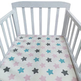 Ins Cotton Baby Toddler Fitted Crib Sheets Collection Crib Bedding Set for Children Mattress Cover Protector 9 Specifications