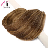 Straight Blonde Human Hair Weave Brazilian Remy Human Hair Weft Extensions 18-28" Highlight Ombre Human Hair Weft #613