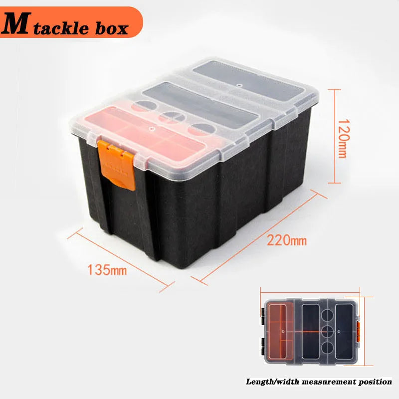 Large Capacity Fishing Tackle Box Fishing Accessories Tool Storage Box Fish Hook Lure Fake Bait Box Fishing Supplies