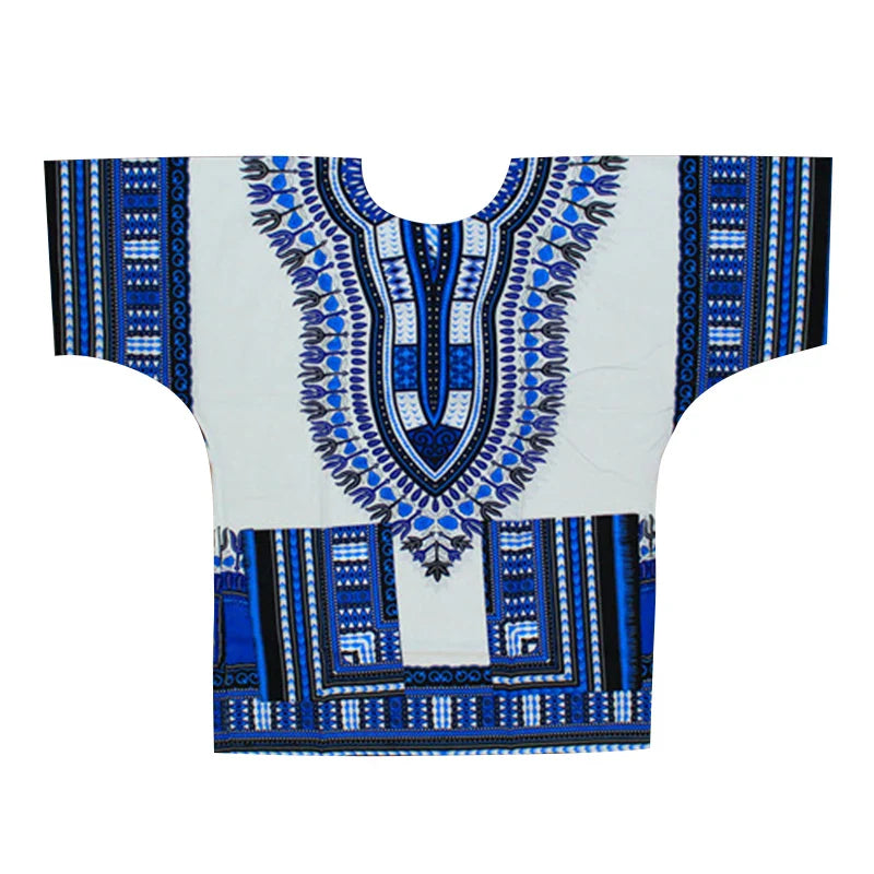 New fashion design African traditional printed 100% cotton Dashiki T-shirts for unisex