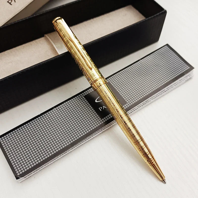 Classic Design Brand PARKER Metal Ballpoint Pen Blue Ink Business Office Signature Ballpoint Pens