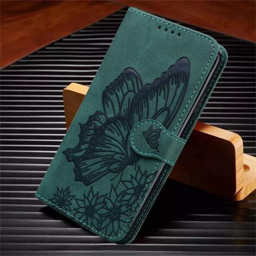 Butterfly Leather Flip Cover For Xiaomi Mi11 Redmi Note 9T 9 9A 9S 8 Pro 8A POCO X3 NFC M3 F3 10 Pro Lite Phone Wallet Book Case