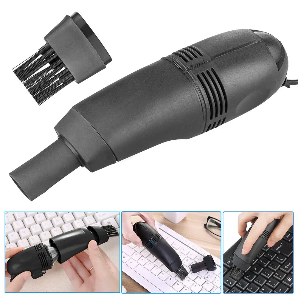 Mini USB Vacuum Cleaner Computer Vacuum PC Laptop Brush Dust Cleaning Kit portable vacuum cleaner USB Keyboard Cleaner  J10