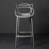 European Bar Chairs for Kitchen Back Bar Stool Household Simple Balcony High Stool Outdoor Plastic Leisure Designer Bar Stools