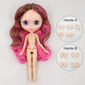 ICY DBS Blyth Doll 1/6 bjd pink and brown hair joint body 30cm girls gift anime nude doll