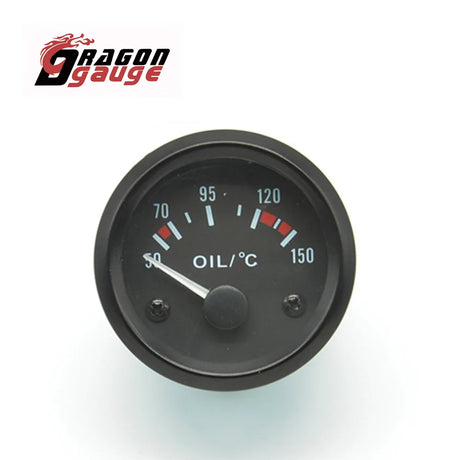 DRAGON GAUGE 52mm Water Temperature Oil Temperature Oil Pressure Voltmeter With Sensor Economical Car Gauge Fit for 12V Car