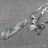 Hand-Made Necktie Bowtie Set High Quality Boy Girl School Suit Shirts Student Butterfly Striped Plaid 100%Cotton Accessory Trend