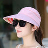 Summer Sun Protection Folding Sun Hat For Women Wide Brim Cap Ladies Beach Visor Hat Girl Holiday UV Protection Sun Hat