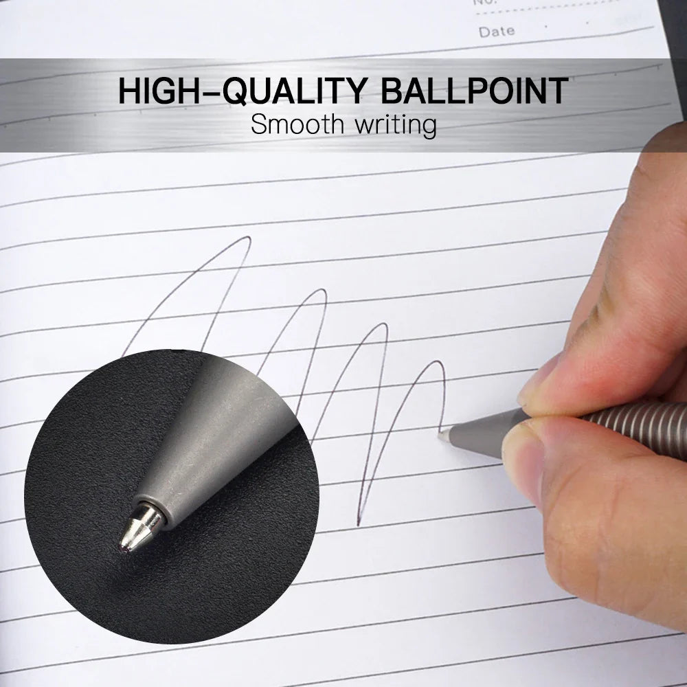 Portable Titanium Alloy Ballpoint Pen Writing Pen Equipment Tool for Outdoor Traveling Office Gift