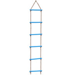 Wooden Rope Ladder Kids Fitness Toy Multi Rungs Climbing Game Toy Outdoor Training Activity Safe Sports Rope Swing Swivel Rotary