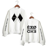 KPOP EXO NEW ALBUM Sixth Album OBSESSION WE ARE ONE EXO Print Women/Men High Collar Sweatshirt Casual Turtlenecks Clothes