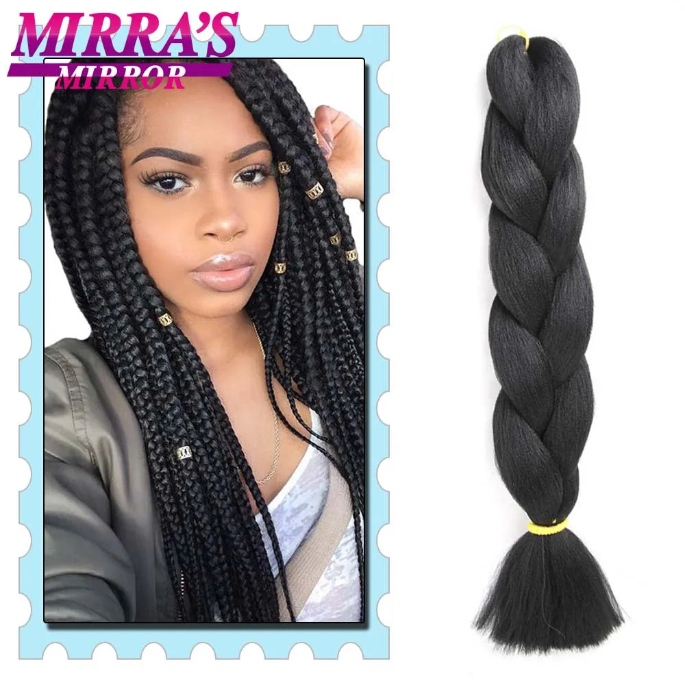 Braiding Hair 24 Inches Jumbo Braid Synthetic Hair Extensions for Braids 100G/Pack Women DIY Hair Yellow Pink Orange Grey Blonde