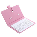 Wireless Bluetooth Keyboard For Iphone Huawei Xiaomi Tablet Mini Keyboard Mobile Phone Gaming Keyboard PU Case Support