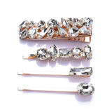 2024 New Fashion Colorful Acrylic Resin Crystal Rhinestones Wedding Bridal Hair Clips Women Hair Jewelry Long Barrettes Hair Pin