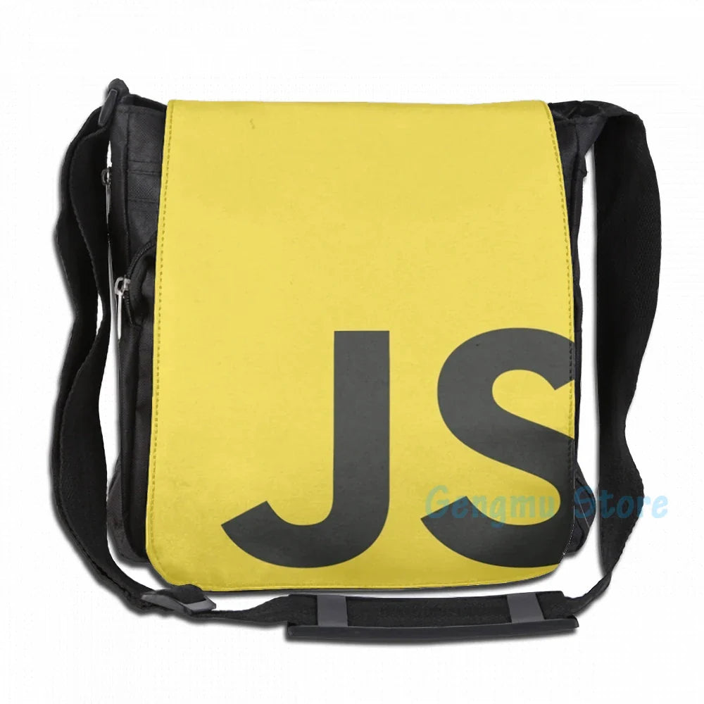 Funny Graphic print javascript js programming language logo USB Charge Backpack Men School Bags Women Bag Travel Laptop bag