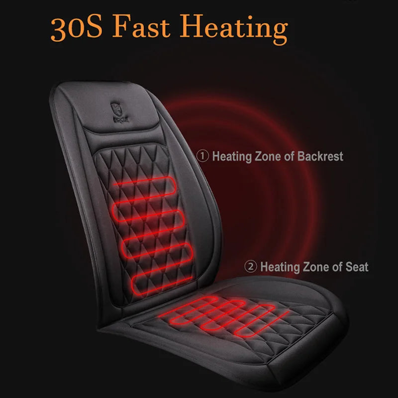 Karcle Heated Car Seat Cover Electric Heated Car Cushion Winter Car Seat Heating Pad Auto Seat Cover Car Accessories