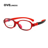 Kids Round Glasses Myopia Optical Eyeglasses Glasses Frame boy girl Prescription Silicone Flexible Children’s Glasses eyewear