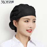 Cute Elastic Kitchen work Hats Restaurant Breathable chefs hat Hotel Cooking Accessories Cap Women Dust proof housework Hat Men