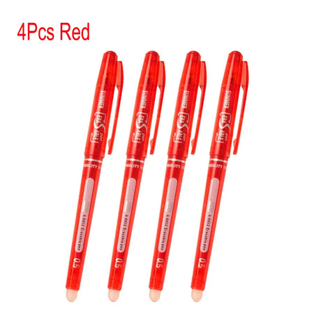 DELVTCH Erasable Gel Pen 0.7mm 0.5mm Bullet Tip Blue Black Red Color Ink Refill Rods Writing Drawing Painting Washable Handle