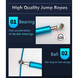 Jumping Rope Bearing Skipping Rope Crossfit Men Workout Equipment Steel Wire Home Gym Exercise and Fitness MMA Boxing Training