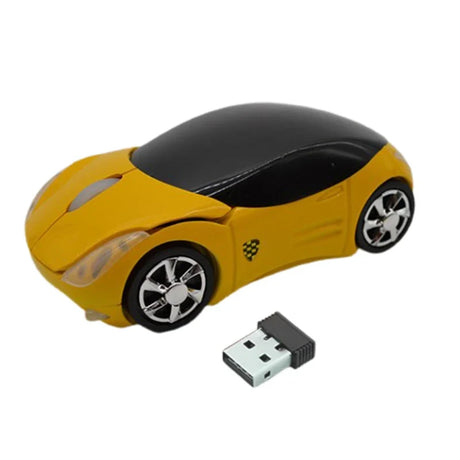 Gaming Mouse Wireless Computer Parts Electronic Sports Game Mice Colorful Car Shaped Design for Playing Games 2.4G 40JB