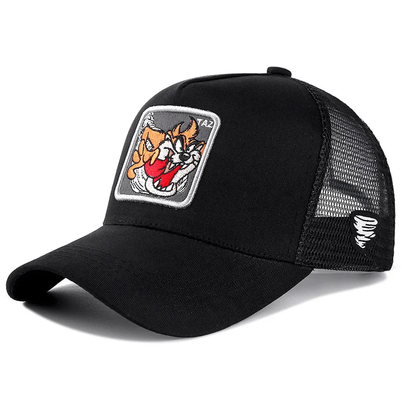 High Quality Brand Anime Cartoon Snapback Cotton Baseball Cap Men Women Hip Hop Dad Mesh Hat Trucker Hat Dropshipping